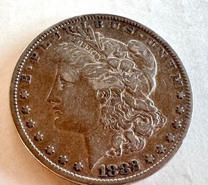 lot 8BB image: 1882 Morgan Silver Dollar Coin