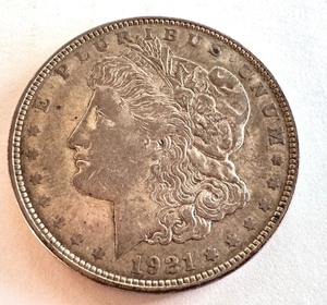 lot 14B image: 1921 Morgan Silver Dollar Coin