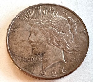 lot 16B image: 1926 Peace Silver Dollar Coin