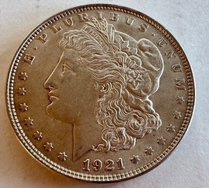 lot 19R image: 1921 Morgan Silver Dollar Coin