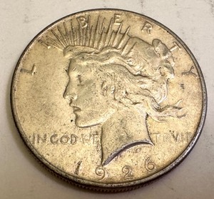 lot 28B image: 1926-S Peace Silver Dollar Coin