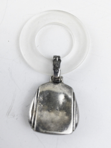 lot 13 image: Vintage Sterling Silver and Lucite Baby Rattle