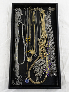 lot 25 image: Assorted Costume Necklaces and Chains Collection