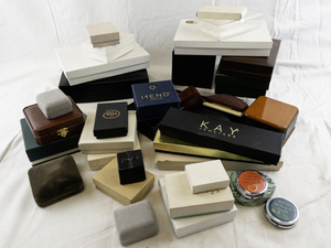 lot 56 image: Assorted Jewelry Gift and Display Boxes Collection