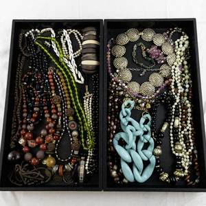lot 71 image: Large Collection of Costume Jewelry Necklaces and Bracelets