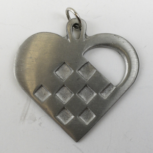 lot 131 image: Rune Tennesmed Pewter Heart Pendant Sweden