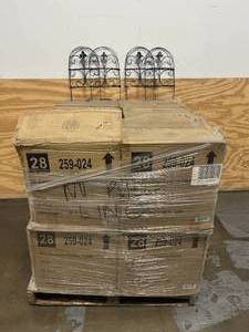 lot 2 image: VIGORO Pallet of 12 Cases of 18 Romantic Folding Fence (18 H x 10 feet L per case)