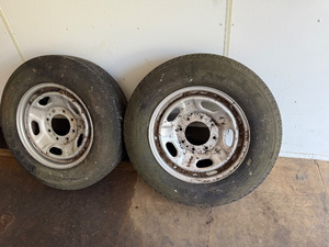 lot 6 image: Set of 2 Used Grabber AW Tires with Rims