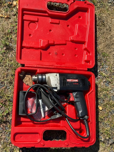lot 14 image: Craftsman Corded 12 Inch Drill with Hard Case - Model 315.101280
