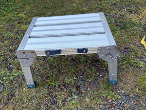 lot 23 image: Aluminum Folding Step Stool - Compact and Durable