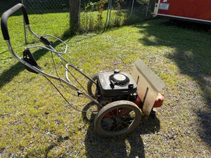 lot 32 image: Gas-Powered Walk-Behind Weed TrimmerFlail Mower