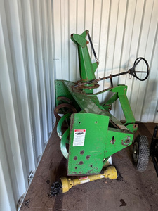 lot 47 image: Green PTO-Driven Snow Blower Attachment for Tractors