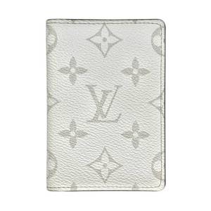 lot 20B image: Louis Vuitton White Monogram Taigarama Pocket Organizer Pre-Owned Retail $750