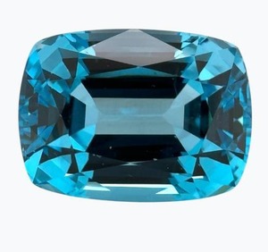 lot 10F image: MASSIVE 51.48 Carat Electric Swiss Blue Topaz  Retail Estimate $5,150 VIDEO