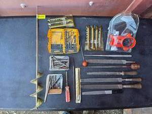 lot 46 image: Drill bits, files, and punches