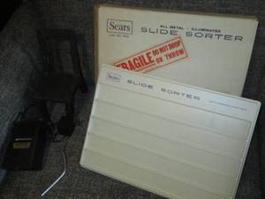 lot 114 image: Vintage Sears Slide Sorter plus Air...