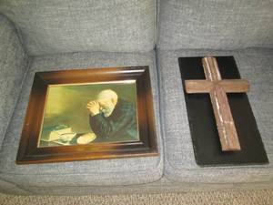 lot 12 image: Vintage framed Grace by Enstrom 1...