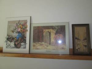 lot 29 image: Vintage framed Natural Winter theme...