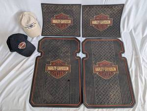 lot 20 image: Harley-Davidson Floor Mats and Caps Set