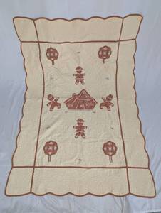 lot 39 image: Gingerbread House Themed Quilt