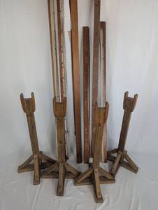 lot 72 image: Wooden Loom Frame Parts