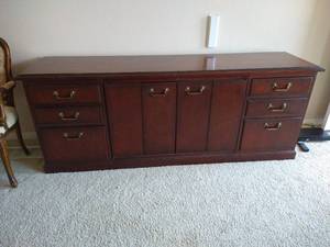 Long Wood Buffet (No Contents)