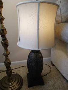 (2) Heavy Lamps - Floor & Table