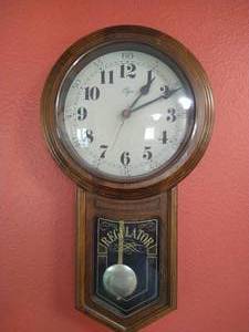 lot 27 image: Elgin Wall Clock