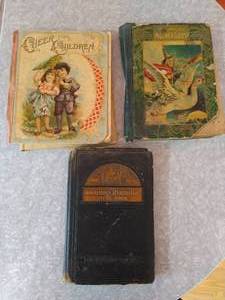 lot 43 image: (3) Antique Books - Childrens & Cookbook