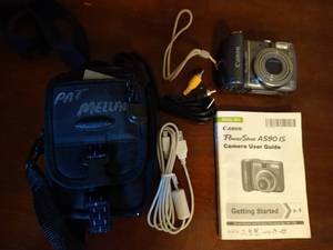lot 70 image: Canon PowerShot A590 Digital Camera & Accessories