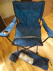 lot 106 image: Folding Chair w (4) Campfire Forks