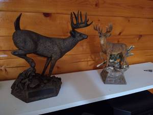 lot 112 image: (2) Deer Statues