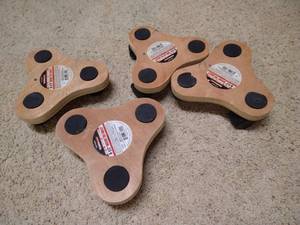 lot 126 image: (4) 8-12 Wood Tri-Dollies