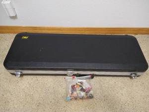 lot 156 image: Guitar Case & Lot of Guitar Picks