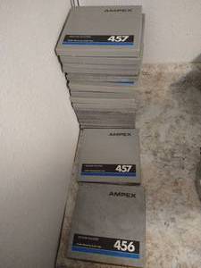 lot 157 image: Ampex Audio Reels - Opened