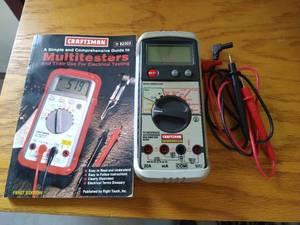 lot 198 image: Craftsman Multi-Meter & Book
