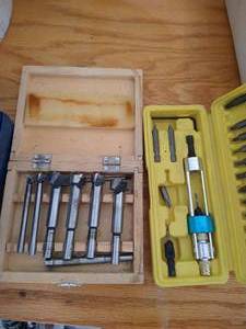 lot 203 image: Forstner Drill Bits & Half-Time Drill Bit Set