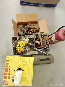 lot 244 image: Tools, Fire Extinguisher & Shop Rags