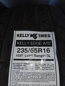 lot 183 image: Kelly Edge Tires 23565R16 Set of 4