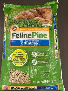 lot 13 image: Feline Pine Original 100% Natural Pine Cat Litter 20lbs Bag
