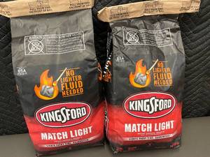 2 Bags Kingsford Match Light Instant Charcoal Briquets 8 lb Each