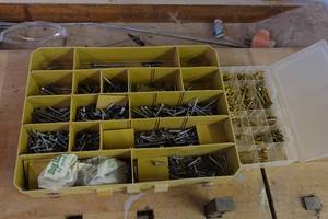 lot 22 image: Fastener Organizers with Assorted Screws