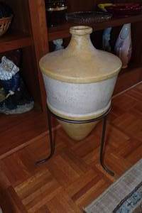 lot 332 image: Stoneware Vase on Stand