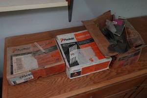 lot 70 image: Assorted Fasteners - Framing Nails, Bolts, Staples