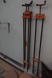 lot 103 image: 3 72 Bar Clamps