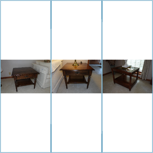 lot 345 image: Ethan Allen Wooden Side Tables