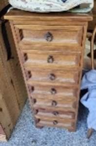 lot 138 image: Wood Cabinet of Drawers