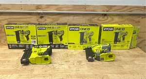 lot 141 image: RYOBI Brad Nailer lot of 4 (for parts only)