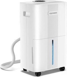lot 94 image: Dehumidifier for Home,Basement,Bathroom, Bedroom 21 Pint 1600 Sq ft Portable Quiet Small Dehumidifiers with Drain Hose Intelligent Humidity Control,3 Modes,24H Timer,Auto Defrost 21 Pint