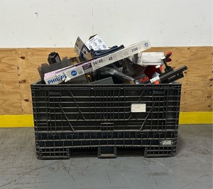 lot 44 image: Large Bin Filled with Unclaimed Auction Items and Various Other Products (Bin Not Included)